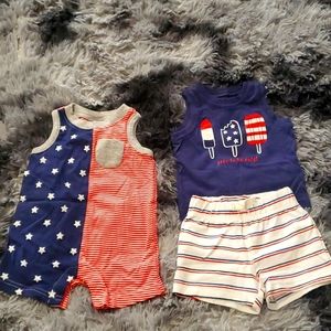 3 months Fourth of July outfits